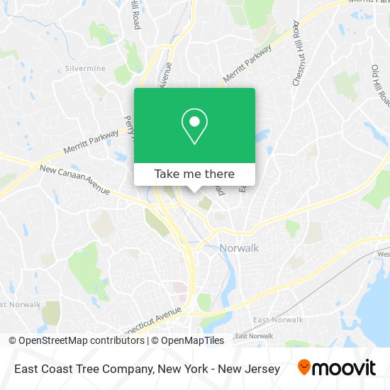 East Coast Tree Company map