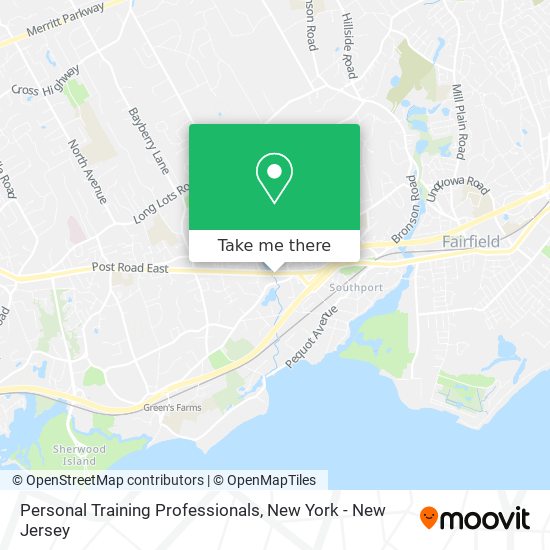 Personal Training Professionals map