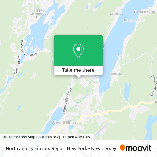 North Jersey Fitness Repair map