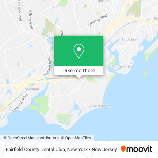 Mapa de Fairfield County Dental Club