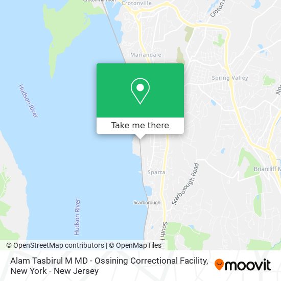 Mapa de Alam Tasbirul M MD - Ossining Correctional Facility