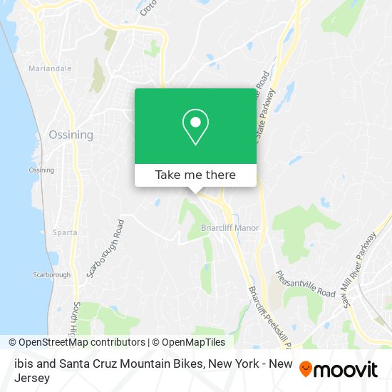 ibis and Santa Cruz Mountain Bikes map