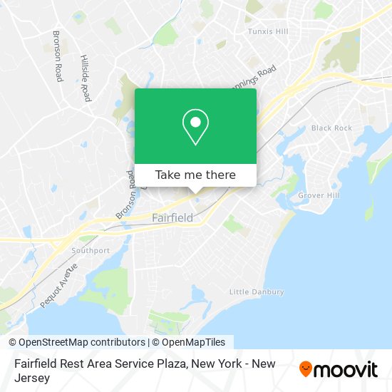 Fairfield Rest Area Service Plaza map