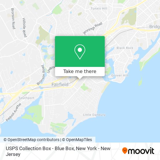 USPS Collection Box - Blue Box map