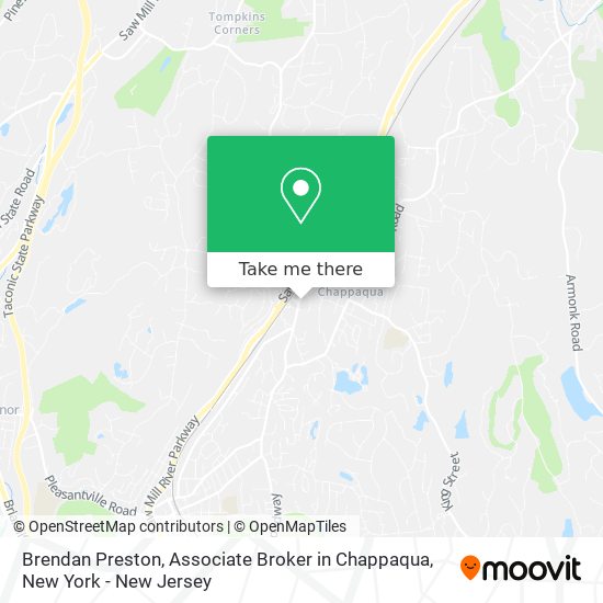 Brendan Preston, Associate Broker in Chappaqua map