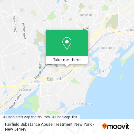 Fairfield Substance Abuse Treatment map