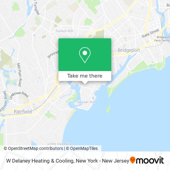 W Delaney Heating & Cooling map