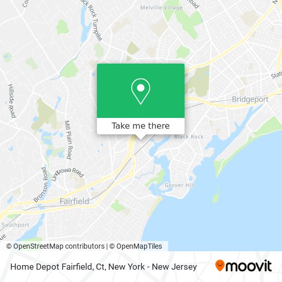 Home Depot Fairfield, Ct map