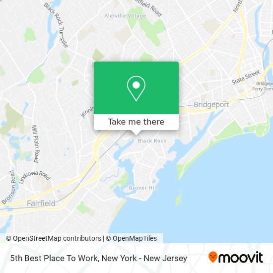 5th Best Place To Work map