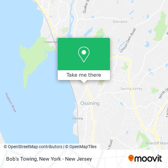 Bob's Towing map