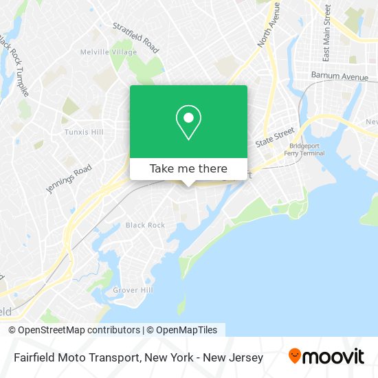 Fairfield Moto Transport map