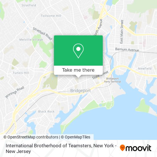 International Brotherhood of Teamsters map