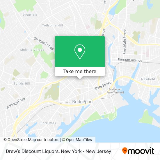 Mapa de Drew's Discount Liquors