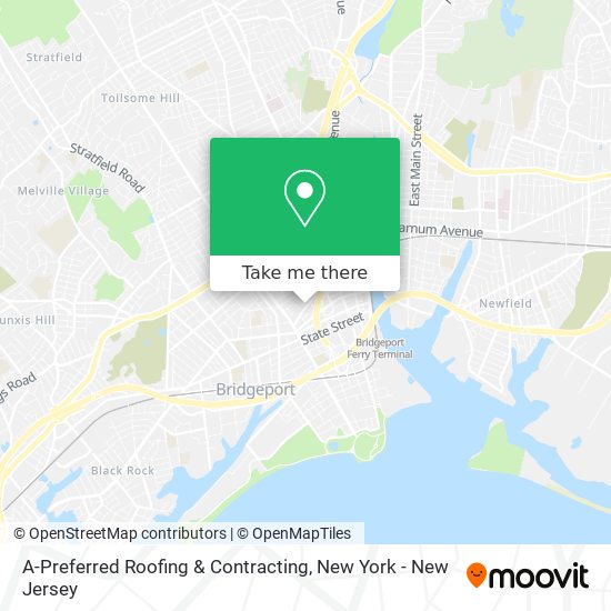 A-Preferred Roofing & Contracting map