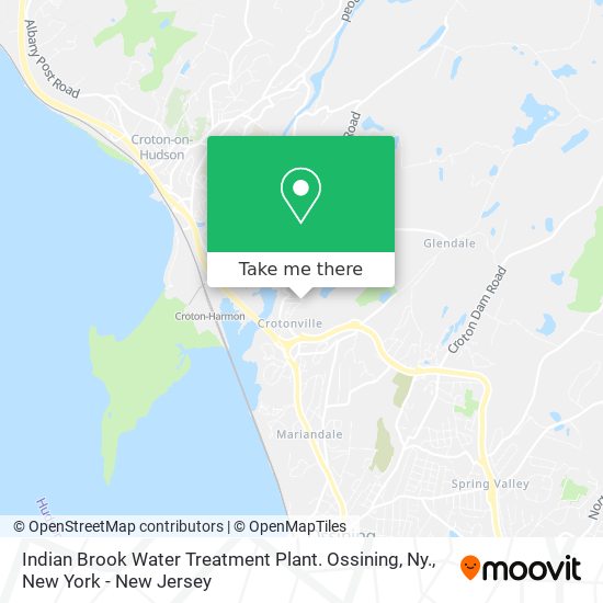 Mapa de Indian Brook Water Treatment Plant. Ossining, Ny.