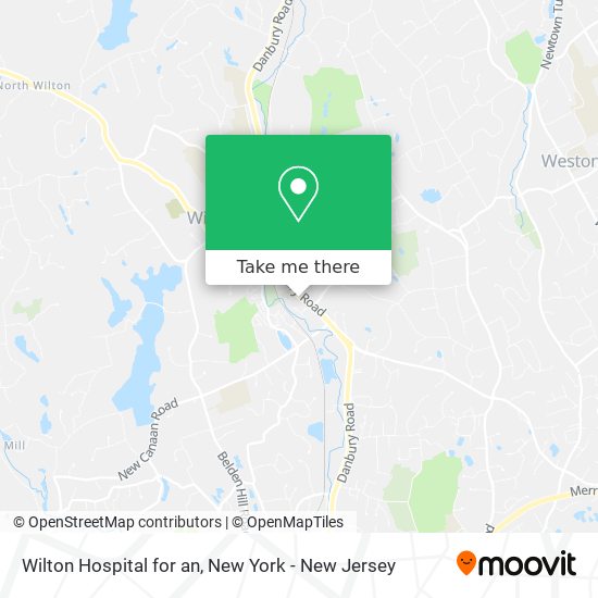 Wilton Hospital for an map
