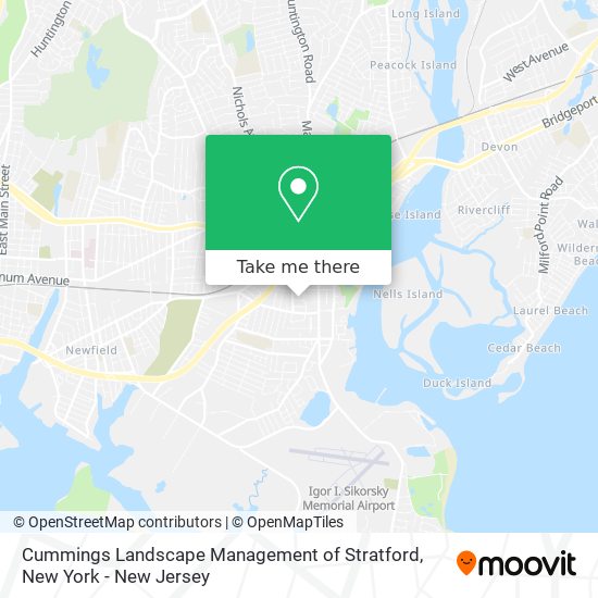 Cummings Landscape Management of Stratford map