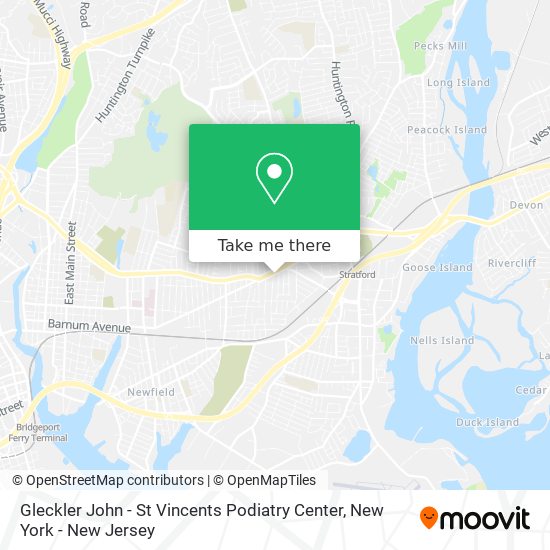 Gleckler John - St Vincents Podiatry Center map