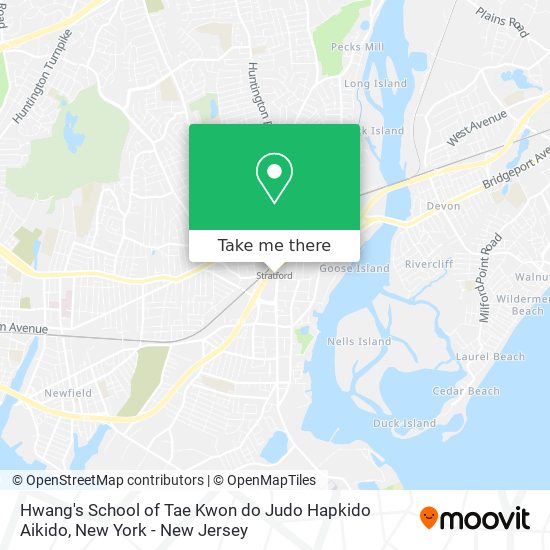 Mapa de Hwang's School of Tae Kwon do Judo Hapkido Aikido