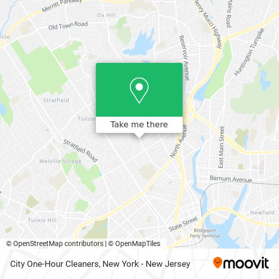 City One-Hour Cleaners map