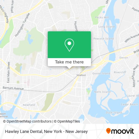 Mapa de Hawley Lane Dental