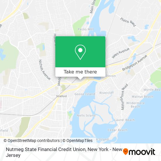 Nutmeg State Financial Credit Union map