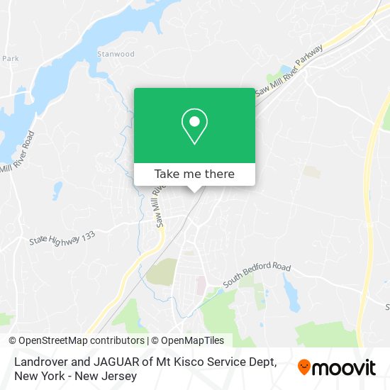 Landrover and JAGUAR of Mt Kisco Service Dept map