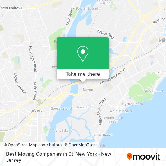 Mapa de Best Moving Companies in Ct