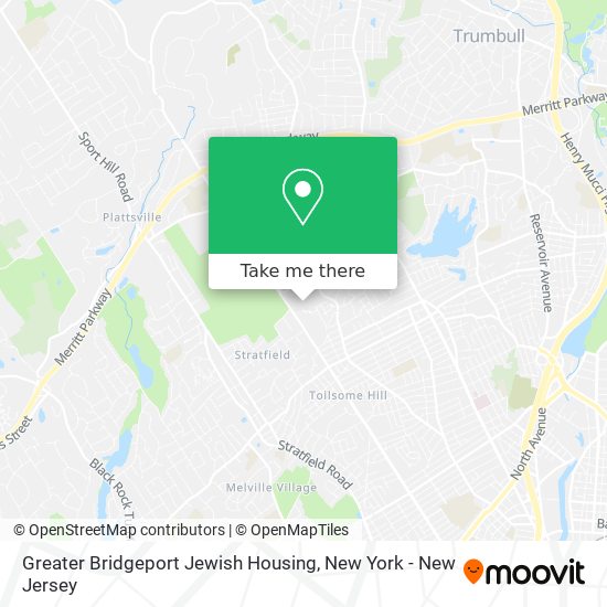 Mapa de Greater Bridgeport Jewish Housing