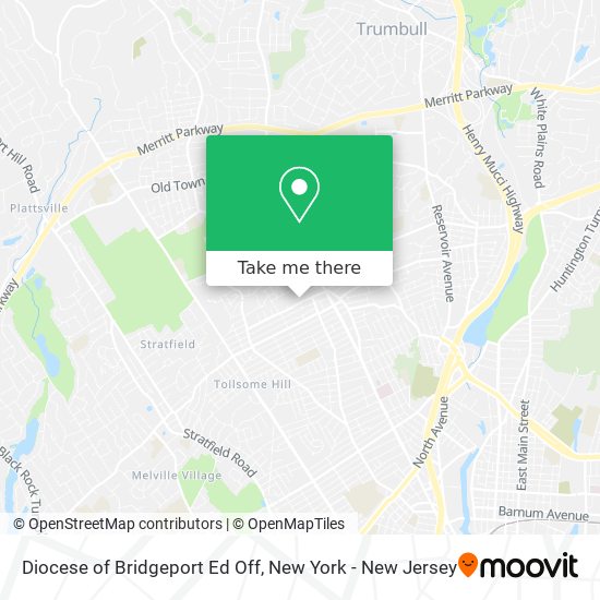 Diocese of Bridgeport Ed Off map