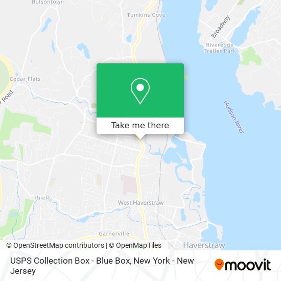 USPS Collection Box - Blue Box map