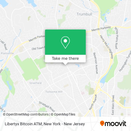 Mapa de Libertyx Bitcoin ATM