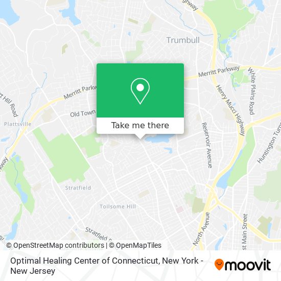 Mapa de Optimal Healing Center of Connecticut