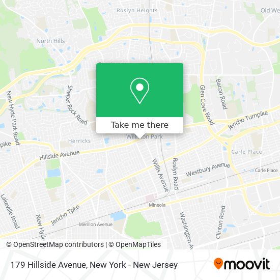 Mapa de 179 Hillside Avenue