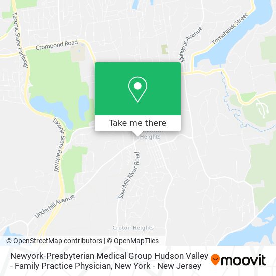 Mapa de Newyork-Presbyterian Medical Group Hudson Valley - Family Practice Physician