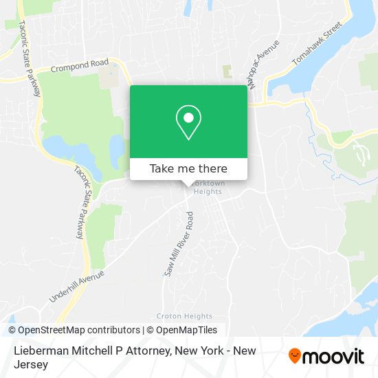 Lieberman Mitchell P Attorney map