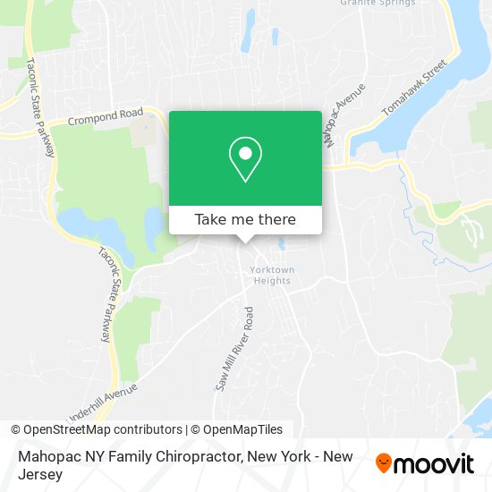 Mapa de Mahopac NY Family Chiropractor