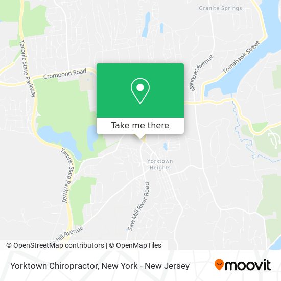 Mapa de Yorktown Chiropractor