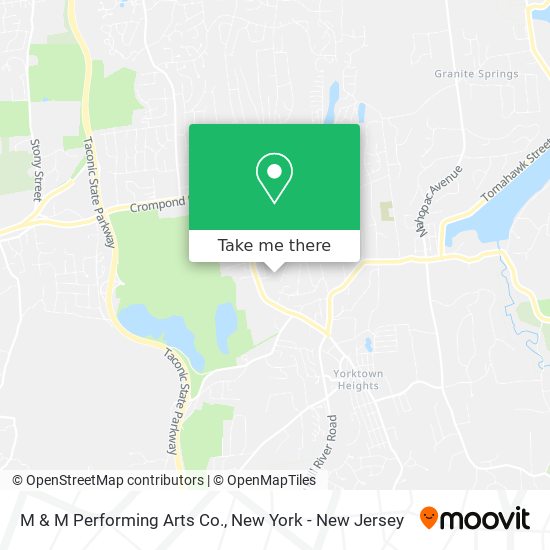 M & M Performing Arts Co. map