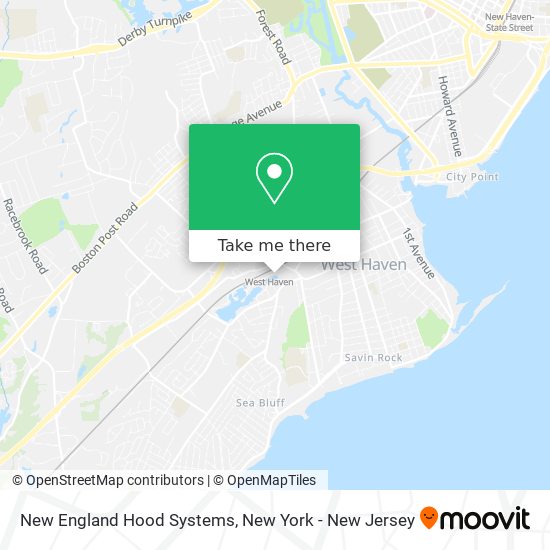 New England Hood Systems map