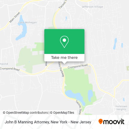 Mapa de John B Manning Attorney