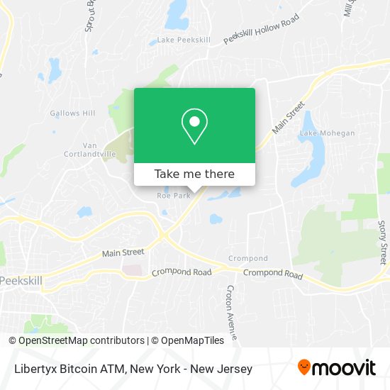 Mapa de Libertyx Bitcoin ATM