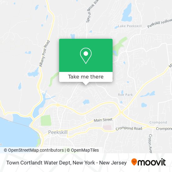 Town Cortlandt Water Dept map