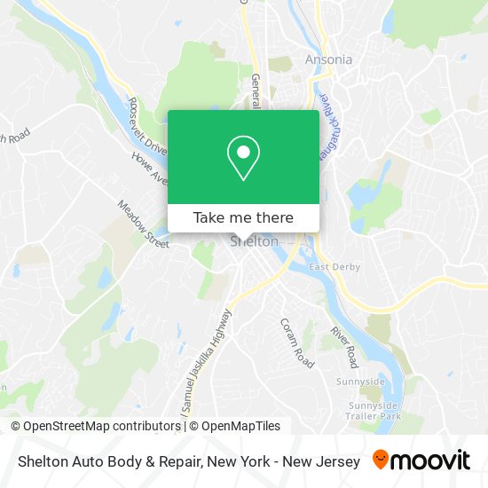 Shelton Auto Body & Repair map