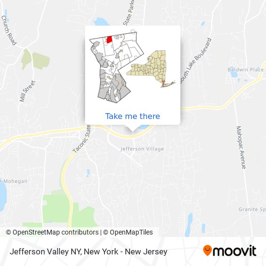 Mapa de Jefferson Valley NY