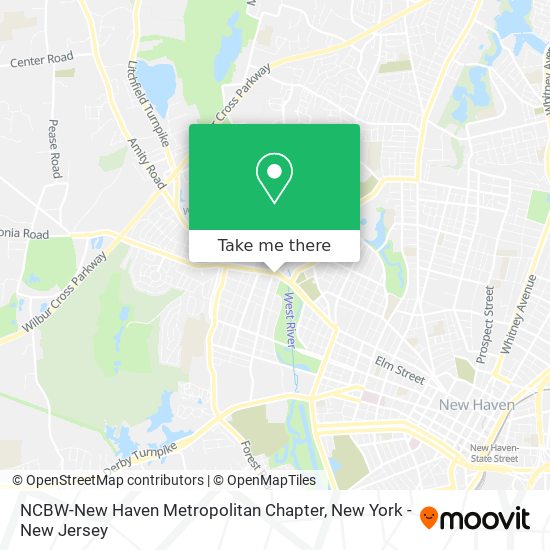 NCBW-New Haven Metropolitan Chapter map