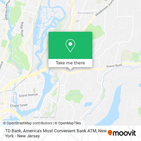 Mapa de TD Bank, America's Most Convenient Bank ATM