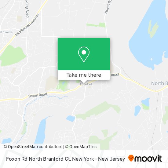 Foxon Rd North Branford Ct map