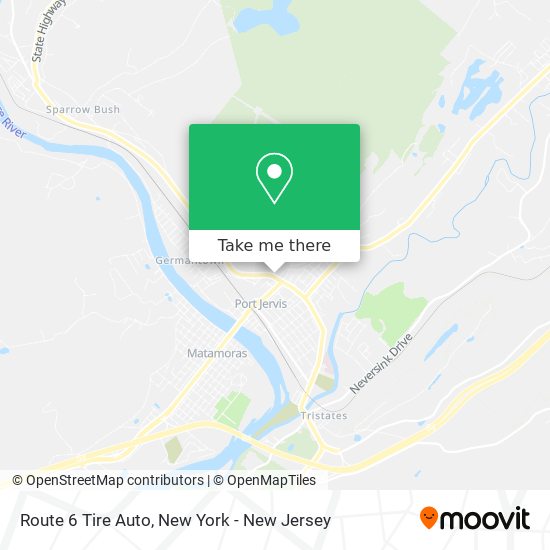 Route 6 Tire Auto map