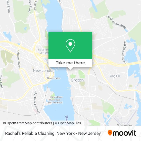 Rachel's Reliable Cleaning map